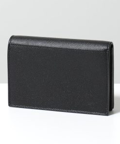 SAINT LAURENT サンローランパリ カードケース 469338 BTY7N レディース レザー ロゴ 名刺入れ パスケース 定期入れ 1000 469338BTY7N1000