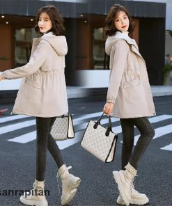 中綿ジャケット レディース フード付き フリースジャケット ロング丈 コート 体型カバー カジュアル アウトドア 保温 防風 おしゃれ 通勤通学 秋冬