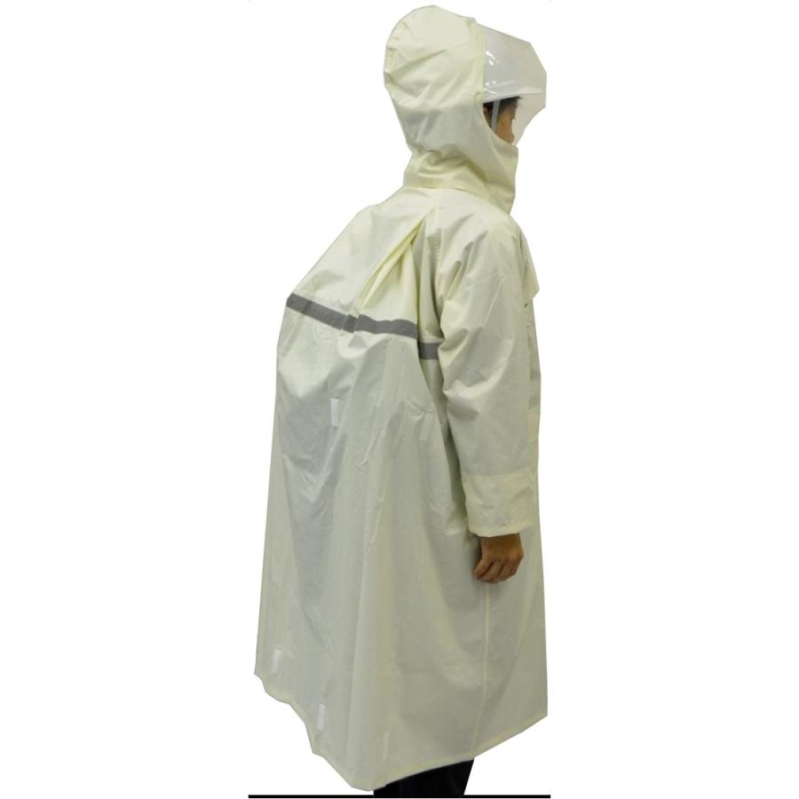 通学用 レインコート リュック対応 自転車 レディース カッパ 学校 スクールレインコート 女子 学生 雨具 回るフード - 画像 (3)