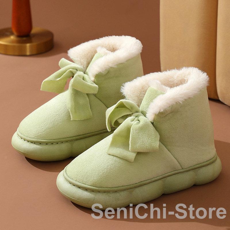 ムートンブーツ レディース 裏起毛 防寒 暖かい 保暖 軽量 シューズ 履きやすい もこもこ ショートブーツ 歩きやすい カジュアル 雪 防滑 冬物 スノーブーツ - 画像 (2)