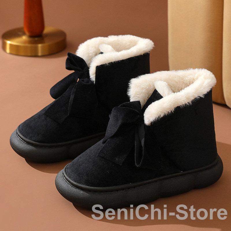ムートンブーツ レディース 裏起毛 防寒 暖かい 保暖 軽量 シューズ 履きやすい もこもこ ショートブーツ 歩きやすい カジュアル 雪 防滑 冬物 スノーブーツ - 画像 (5)
