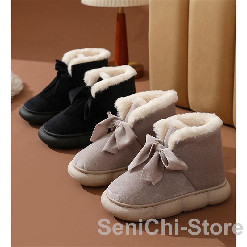 ムートンブーツ レディース 裏起毛 防寒 暖かい 保暖 軽量 シューズ 履きやすい もこもこ ショートブーツ 歩きやすい カジュアル 雪 防滑 冬物 スノーブーツ - 画像 (6)