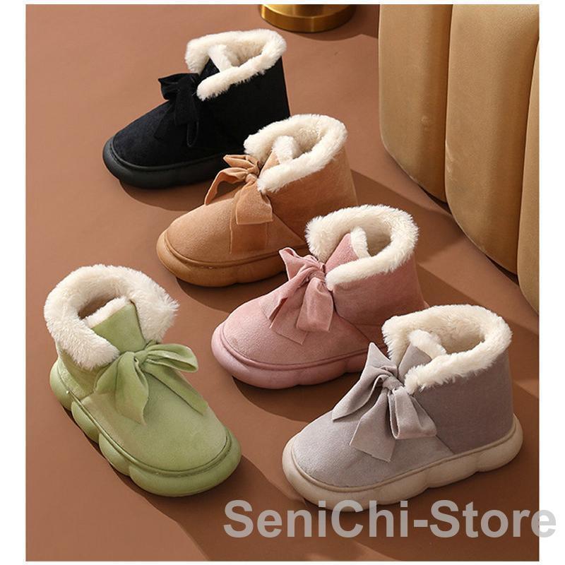 ムートンブーツ レディース 裏起毛 防寒 暖かい 保暖 軽量 シューズ 履きやすい もこもこ ショートブーツ 歩きやすい カジュアル 雪 防滑 冬物 スノーブーツ - 画像 (7)