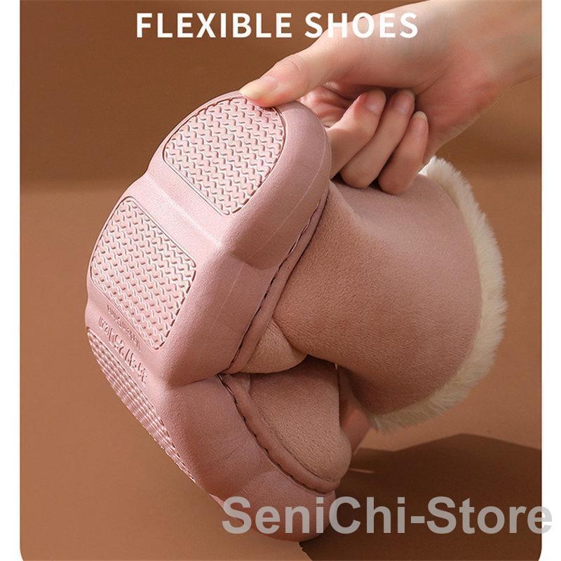 ムートンブーツ レディース 裏起毛 防寒 暖かい 保暖 軽量 シューズ 履きやすい もこもこ ショートブーツ 歩きやすい カジュアル 雪 防滑 冬物 スノーブーツ - 画像 (9)