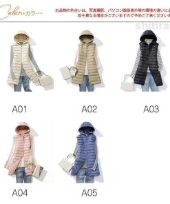 ダウンベスト レディース ベスト 袖なし フード付き 無地 ロングベスト ロング丈 チョッキ ジレ キルティング カジュアル 軽量 おしゃれ