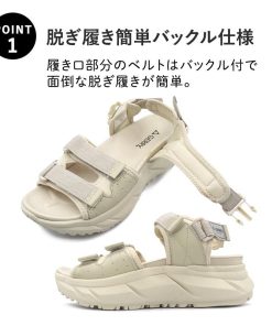 GERRY サンダル レディース 厚底 スポーツサンダル 軽量 ストラップ バックル 履きやすい おしゃれ ジェリー