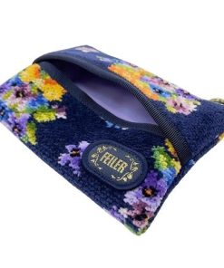 feiler クリックポスト配送(送料198円) ラッピング不可 フェイラー ティッシュポーチ FEILER アメイジング バイオレット ネイビー 紺 シュニール織りタオル地