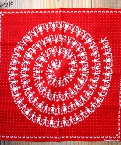 ドイツ製 ハンカチ バンダナ 大判 かわいい お弁当包み おしゃれ 子供 レディース 入園 入学 Westfalenstoffe バンダナハンカチ 43cm 輪になって踊ろう