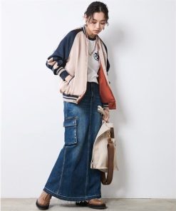 ニッセン 大きいサイズ レディースアウター リバーシブルスカジャン シックスタイル