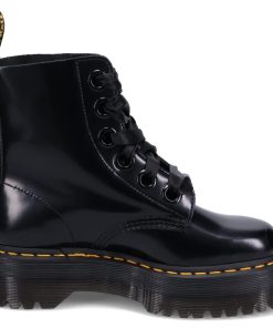 Dr.Martens ドクターマーチン 6ホール ブーツ モリー レディース 厚底 MOLLY ブラック 黒 24861001