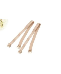 uxcell ブラストラップ 弾性ブラジャー 肩ベルト 女性 ワンサイズ 調節可能 1ペア入り ベージュ