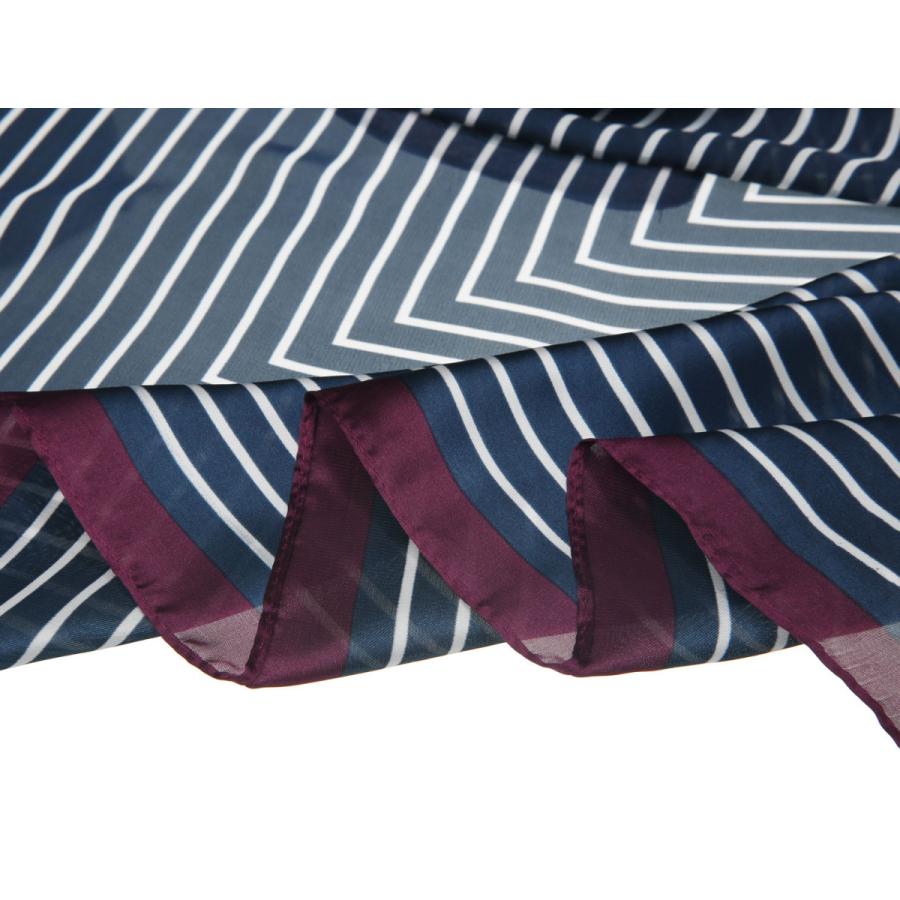 uxcell Allegra K シルクスカーフ 正方形 70cm スクエアスカーフ ネッカチーフ お洒落 レディース ネイビーブルー 70x70cm - 画像 (5)