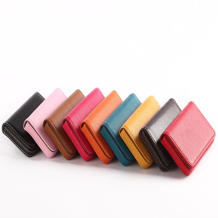 【値下げ】カードケース 名刺入れ 薄型 おしゃれ お洒落 ソフトケース レザー シンプル レディース メンズ 合成牛革 ユニセックス 男女兼用 名刺ケース - 画像 (7)