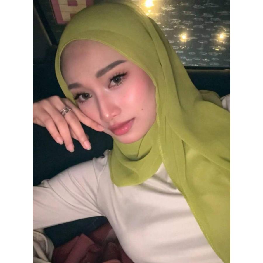 アクセサリー レディース スカーフ 1個 女性用無地シフォンビーチスカーフ、ムスリムヘッドスカーフ、アラビア風カジュアル ロングス