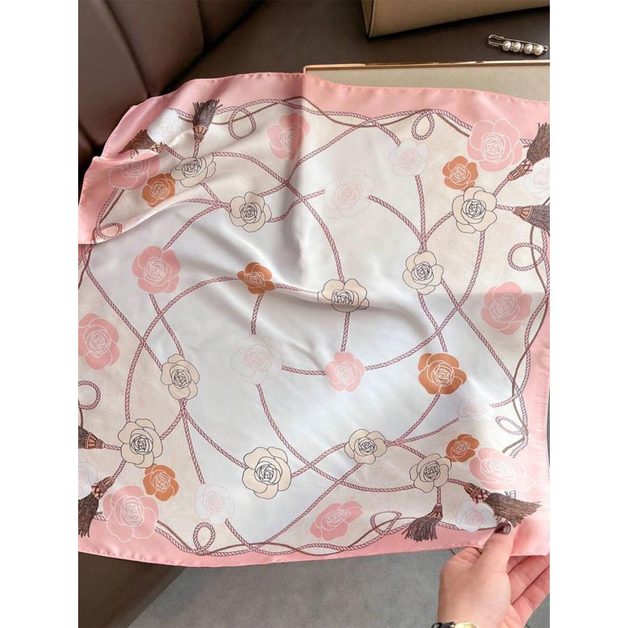 アクセサリー レディース スカーフ 1個 高級 女性用ネックスカーフ スクエア ヘアスカーフ ファッションスカーフ ヘアバンド シ