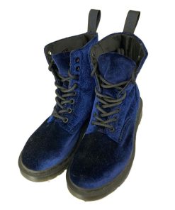 Dr.Martens◆BROCADE/8ホールブーツ/UK4/NVY/ベロア/1460
