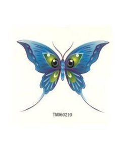 タトゥーシール 蝶・バタフライ　【6x6cm　ハロウィン　仮装 コスプレ・tm060210】