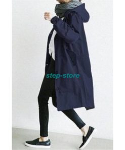 【在庫一掃】トレンチコート レディース スプリングコート フード付き ジャケット アウター チュニック 薄手 ロング丈 カジュアル ゆったり 春コート 春秋
