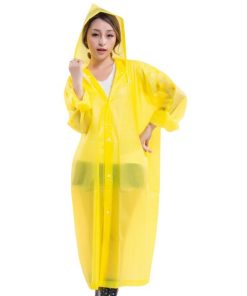 ロングレインコート フード付き カッパ 雨合羽 雨がっぱ レインウェア レインウエア 雨具 男女兼用 ユニセックス 半透明 セミクリア シンプル 無地