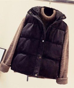 【値下げ】店長おすすめダウンジャケットコート中綿コーデュロイレディースおしゃれアウター冬服ゆったり暖かい防寒