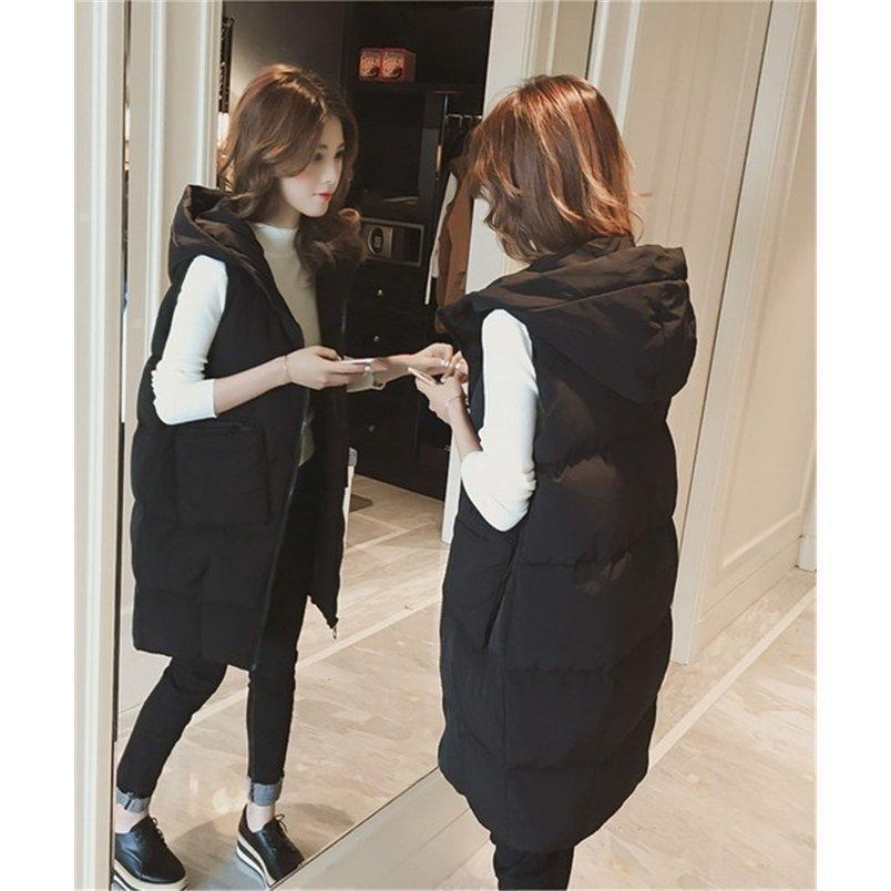 【値下げ】ダウン レディース ロング 防寒 ダウン ダウン フェイクダウンフードロング wb-011 - 画像 (2)