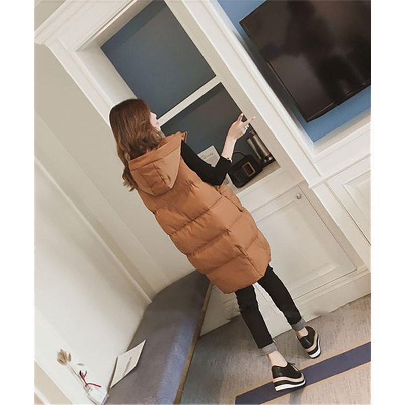 【値下げ】ダウン レディース ロング 防寒 ダウン ダウン フェイクダウンフードロング wb-011 - 画像 (6)