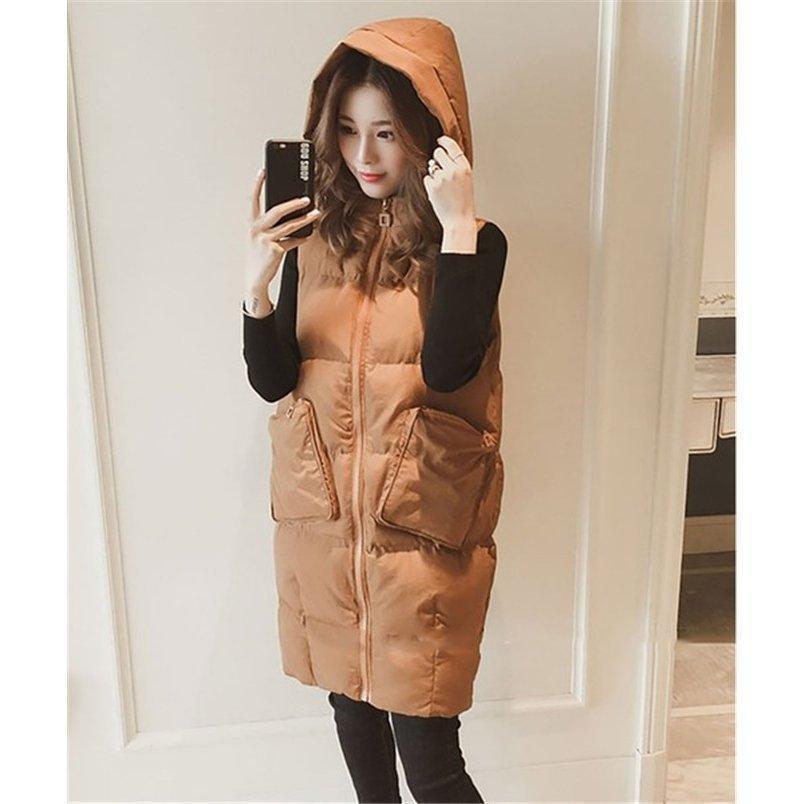 【値下げ】ダウン レディース ロング 防寒 ダウン ダウン フェイクダウンフードロング wb-011 - 画像 (8)