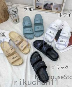 ビーチサンダルフラットサンダル厚底レディース柔らかい素材履きやすいぺたんこ無地美脚サンダルおしゃれ滑り止めカジュアル