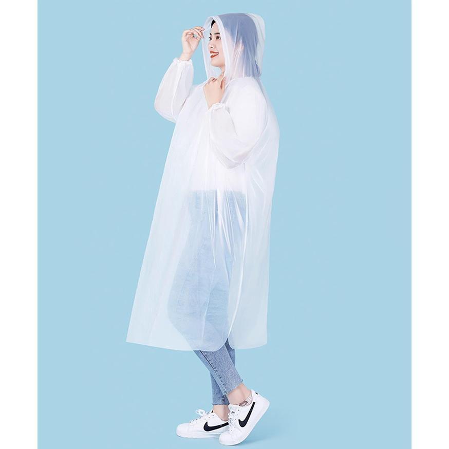 レインコート レディース メンズ 雨具 かっぱ カッパ ポンチョ 自転車 リュック 使い捨て 携帯 薄手 旅行 防災 イベント アウトドア - 画像 (5)