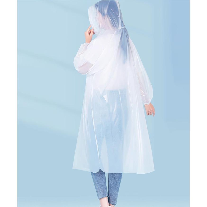 レインコート レディース メンズ 雨具 かっぱ カッパ ポンチョ 自転車 リュック 使い捨て 携帯 薄手 旅行 防災 イベント アウトドア - 画像 (6)