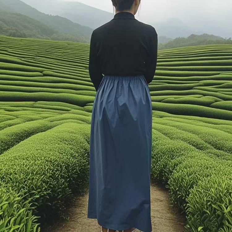 レインウェア メンズ レインスカート 夏用 男女兼用 合羽 ラップスカート 着脱簡単 軽量 カッパ 防水 自転車 ロングスカート 無地 - 画像 (2)