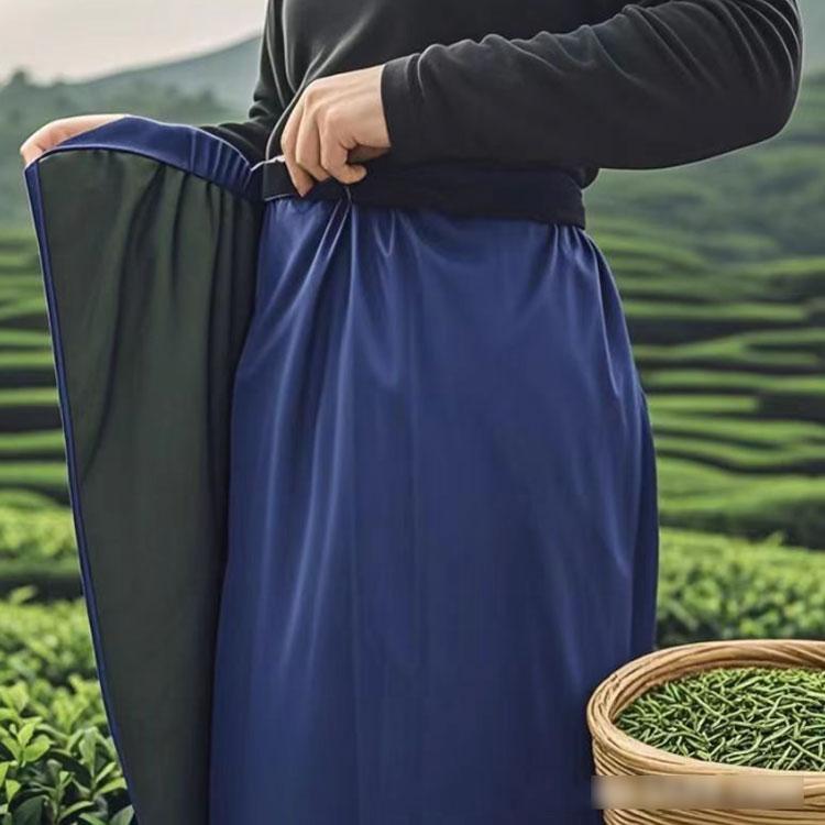 レインウェア メンズ レインスカート 夏用 男女兼用 合羽 ラップスカート 着脱簡単 軽量 カッパ 防水 自転車 ロングスカート 無地 - 画像 (3)