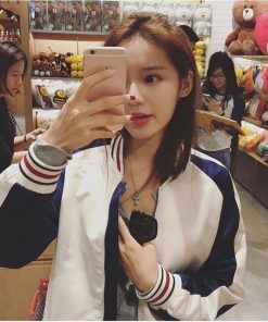 スカジャン ジャンパー レディース ノーカラージャケット ダンス スポーツ 長袖 ストリート風 野球服 ライトアウター 通学カジュアル 秋新作