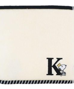 PEANUTS スヌーピー グッズ ミニタオル ピーナッツ キャラクター ふわふわイニシャルハンカチタオル