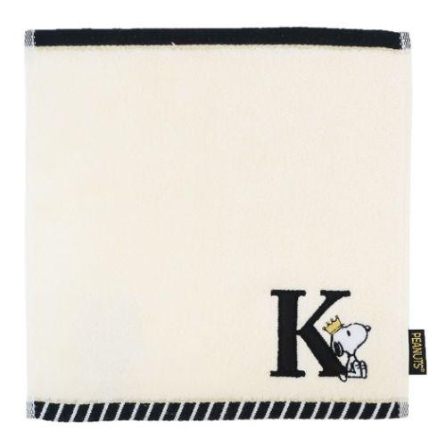 PEANUTS スヌーピー グッズ ミニタオル ピーナッツ キャラクター ふわふわイニシャルハンカチタオル