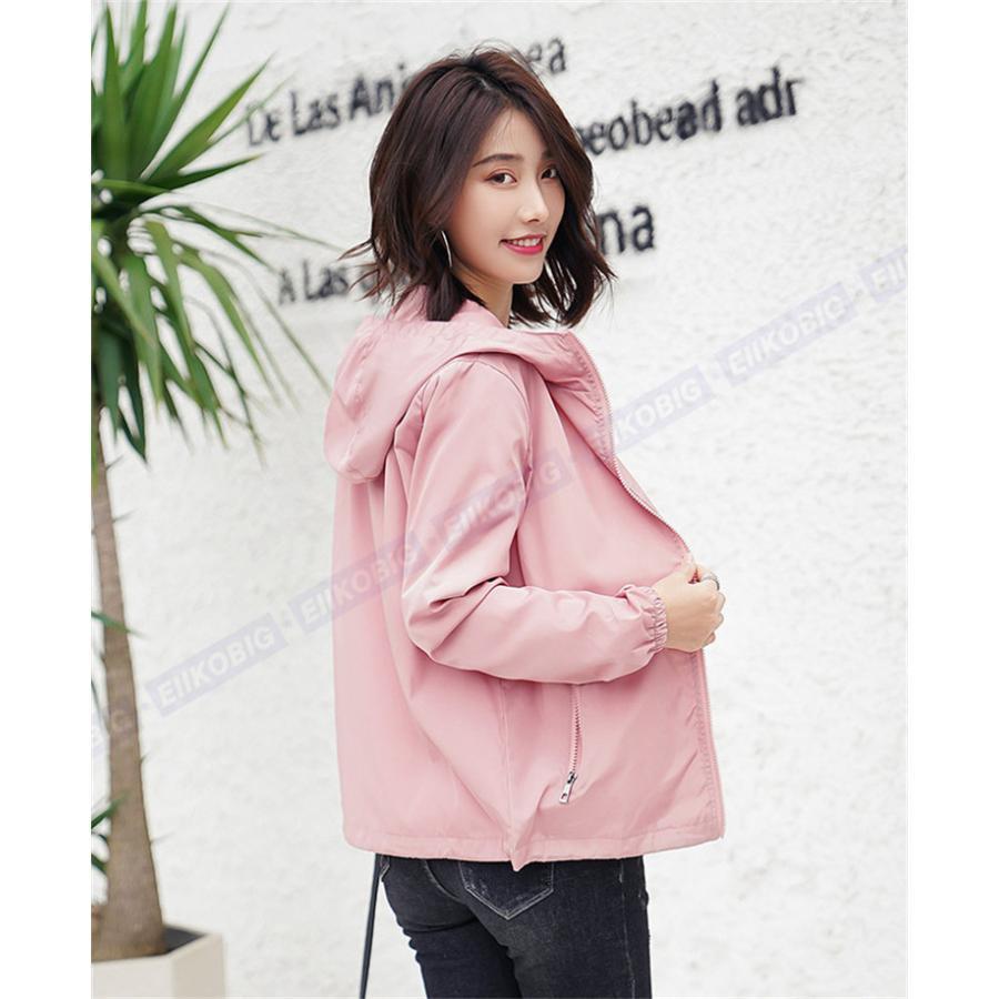 マウンテンパーカー トレンチコート レディース フード付き ジャケット スプリングコート 春コート 春服 カジュアル ゆったり 秋コーデ 秋服 - 画像 (9)