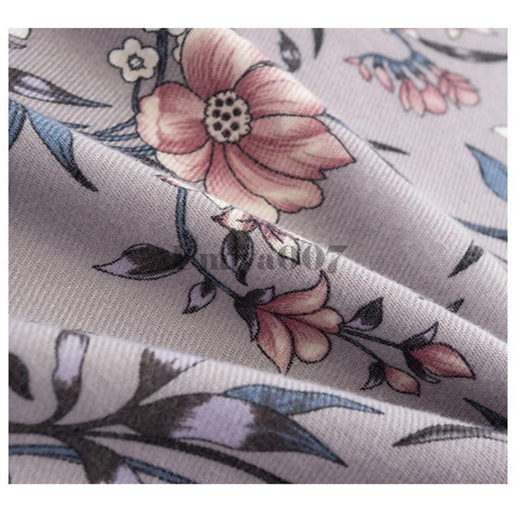 ストール ボタニカル フラワー柄 防寒 秋冬 カシミヤ タッチ 肩掛け ひざ掛け ショール 大判 レディース - 画像 (6)