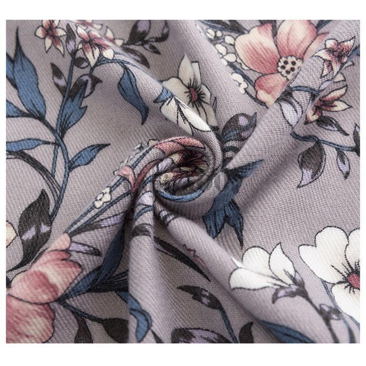 ストール ボタニカル フラワー柄 防寒 秋冬 カシミヤ タッチ 肩掛け ひざ掛け ショール 大判 レディース - 画像 (7)