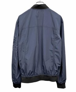 ZARA ザラ 薄手 ブルゾン ジャケット メッシュ裏地 袖裏は普通の裏地 一部合皮 無地 長袖 ポリ100% S ネイビー 紺×黒 レディース(メンズ?)