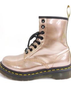 Dr.Martens ドクターマーチン DR.MARTENS VEGAN 8ホール レースアップ ブーツ 1460 ローズゴールド メタリック UK3 22cm レディース