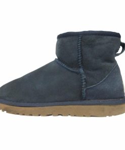アグ オーストラリア UGG australia CLASSIC MINI ムートン ショートブーツ S/N 5854 F20011D ネイビー US6 23.0cm 0305 レディース