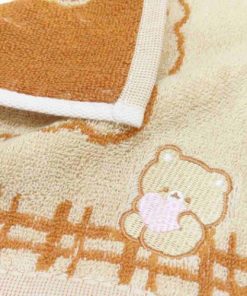 ジャガードミニタオル ハンドタオル フワベベ カミオジャパン ハンカチタオル 汗拭きタオル かわいい