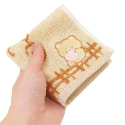 ジャガードミニタオル ハンドタオル フワベベ カミオジャパン ハンカチタオル 汗拭きタオル かわいい - 画像 (2)