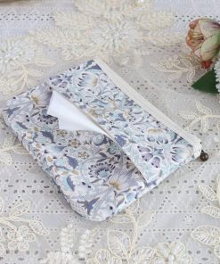 ティッシュポーチ ロデンBL ウィリアム・モリス 綿100% Floret London DI1-205249