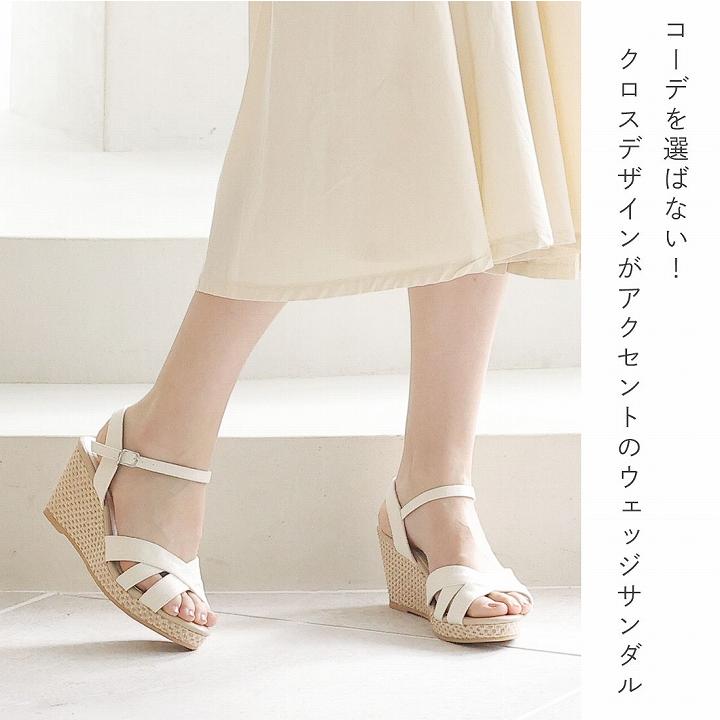 VIVIAN 爆買 サンダル レディース 厚底 Vivian ウェッジソール アンクルストラップ ワンピース 厚底サンダル ブラック 黒 白 痛くない 歩きやすい 旅行 リゾート ZOZO - 画像 (4)