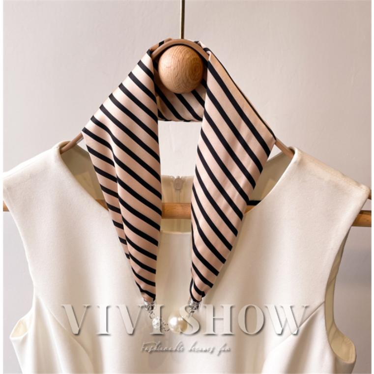 2点セット レディース スカーフ ネックスカーフ ワンポイント シンプル 細身 アクセント おしゃれ - 画像 (7)