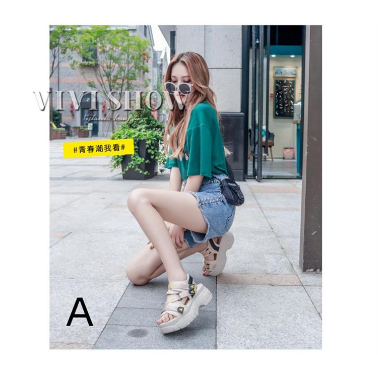 レディース 2020SNS INS 大人気 7cm厚底 スポーツサンダル 歩きやすい - 画像 (8)