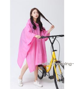 レインコート 自転車 ポンチョ レディース レインウェア レインジャケット レインポンチョ リュック対応 通学用