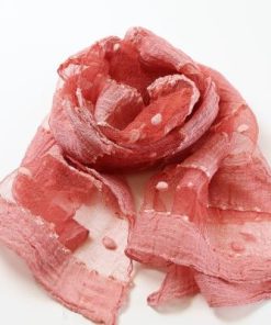 ふるさと納税 野々市市 草木染ストール コットンボール(柄)