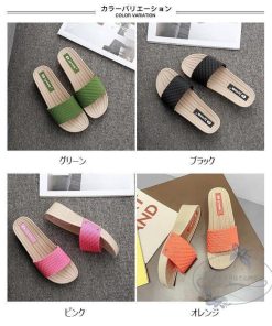サンダル ウェッジソール レディース スリッパ 厚底 ミュール サマーサンダル ウェッジソールサンダル 夏スリッパ 厚底サンダル 厚底スリッパ お洒落